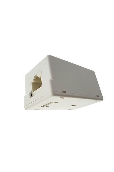 OEM Priza cu port UTP 8P8C Cat.5e, echipata, din plastic, alba