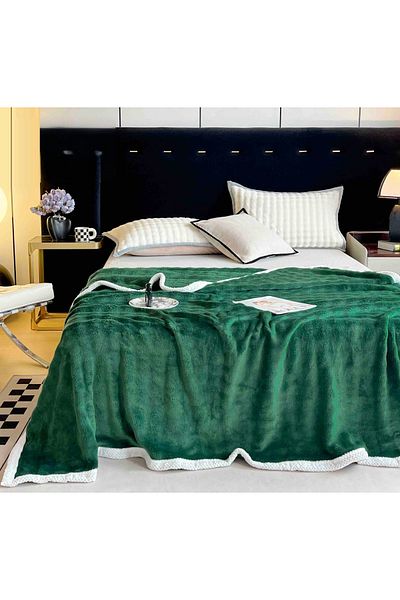 CHIRASO Cocolino CHIRASO Blanket, 200x230cm, Soft and Warm, green