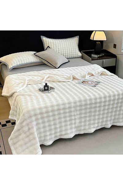 CHIRASO Cocolino CHIRASO Blanket, Gradient Pattern, 200x230cm, Soft and Warm, white