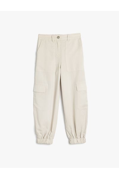 Koton New Season Extra Low Waist Pocket Loose Cut Long Trousers