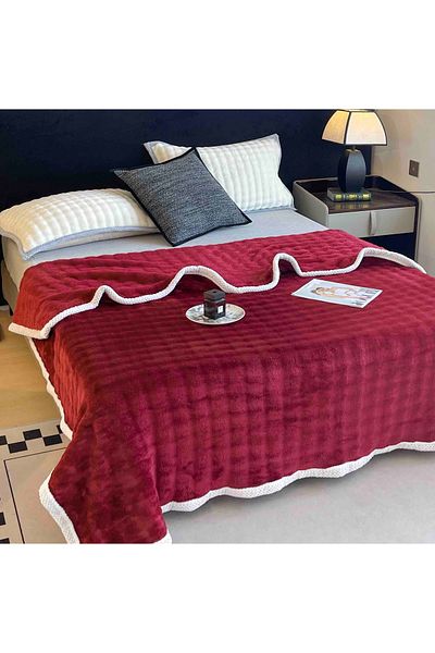 CHIRASO Cocolino CHIRASO Blanket, 200x230cm, Soft and Warm, red