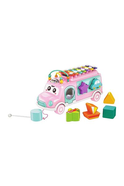 rexa Musical Learning Bus Toy – Interactive Sound & Light Educational Vehicle for Toddlers
