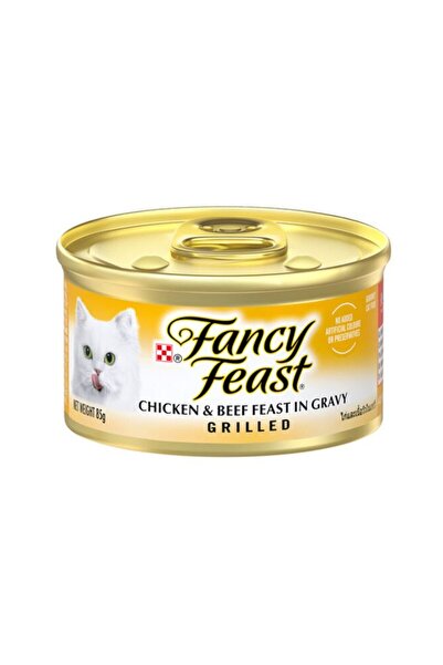Purina Fancy Feast دجاج مشوي ولحم بقري 85 جرام