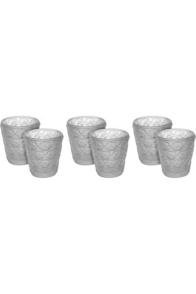 Alsaif Gallery Set of Glass Cups Alsaif Gallery, 6 Pieces, Floral Pattern - T...