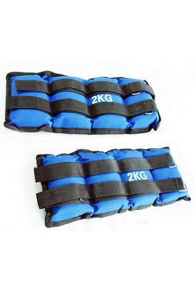 PUFO Set de fitness cu 2 greutăți pentru încheietura mâinii sau picioarele, 2 kg