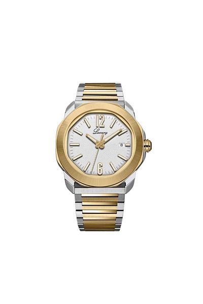 Luxure Men's Steel Watch in Silver and Gold Color
