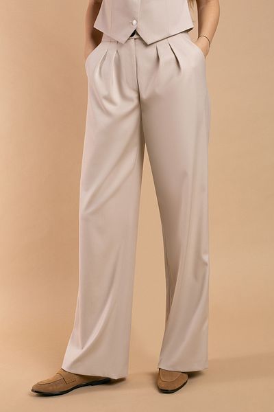 Divah.ro Elegant long trousers, beige