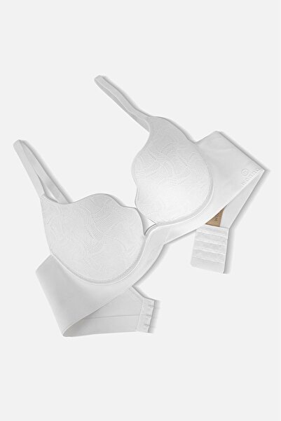 Wonna Oyster Lace Wonna Printed Bra-No Support No Padding Underwire-2822-Ecru