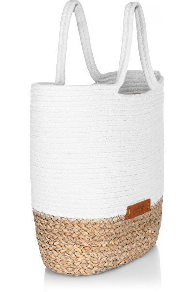Alsaif Gallery Thermos Bag Wicker Alsaif Gallery, 36×36 cm - White