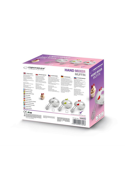 ESPERANZA Mixer de mana EKM007R muffin, 125W