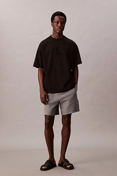 Calvin Klein Men's Embroidery Logo T-Shirt - Black