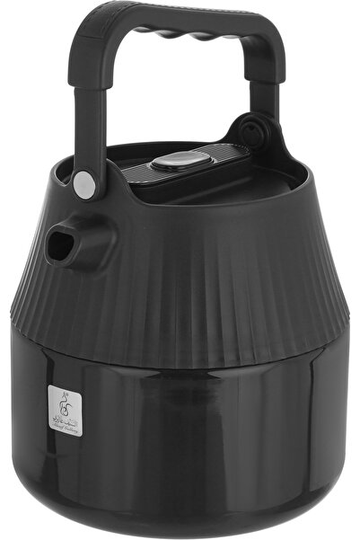 Alsaif Gallery Reema Steel Saif Gallery Thermos, 1 Liter - Black