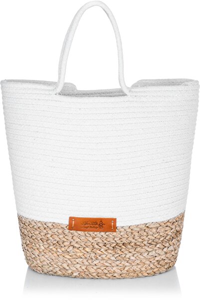 Alsaif Gallery Thermos Bag Wicker Alsaif Gallery, 36×36 cm - White
