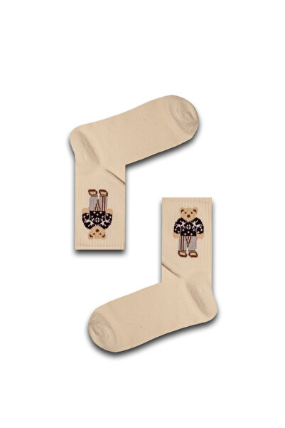 Neşeli Çoraplar Ayıcık Desenli Unisex Atletik Çorap