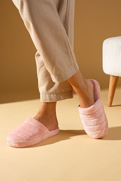 WMİLANO Women's Powder Winter Home Guest Slippers Dowry Bundle Slippers