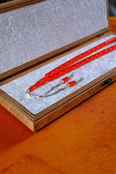 dergah tesbih Срібний дизайн Атеш-і Сікма Бурштиновий Помаранчевий Розрізний Чотки