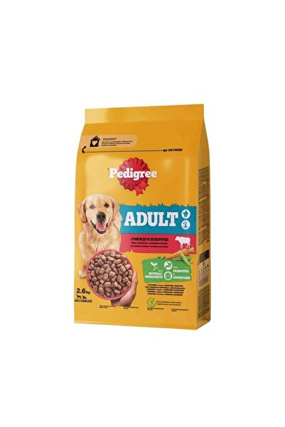 Pedigree Sığır Etli Ve Sebzeli Yetişkin Köpek Mama 2.6 Kg*2 Adet
