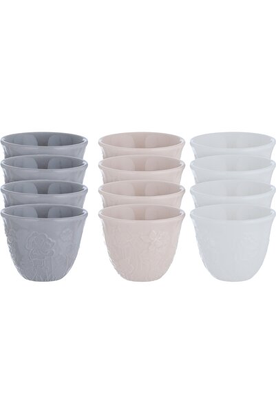 Generic Al Saif Gallery Porcelain Arabic Coffee Cup Set, 0.06 L, 12 Pieces - ...