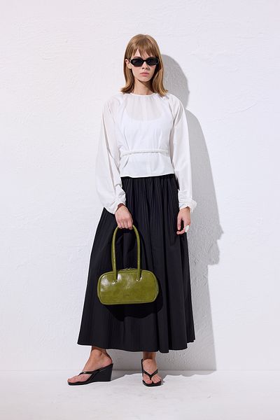 Manuka Pilified Wide Skirt Black