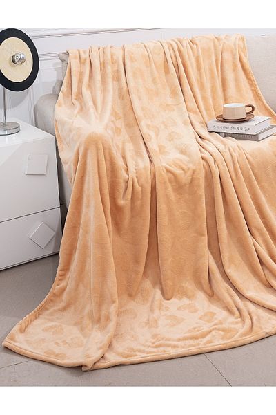 CHIRASO Cocolino CHIRASO Blanket 200x230, Heart Pattern, Soft, Colorful, for Double Bed, cream