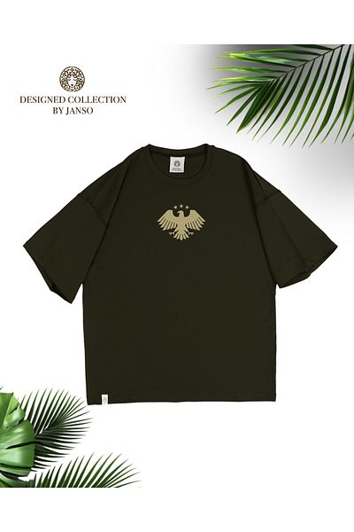 JANSO GROUP -Women's Cotton Printed Eagle Tshirt Oversize Large Size