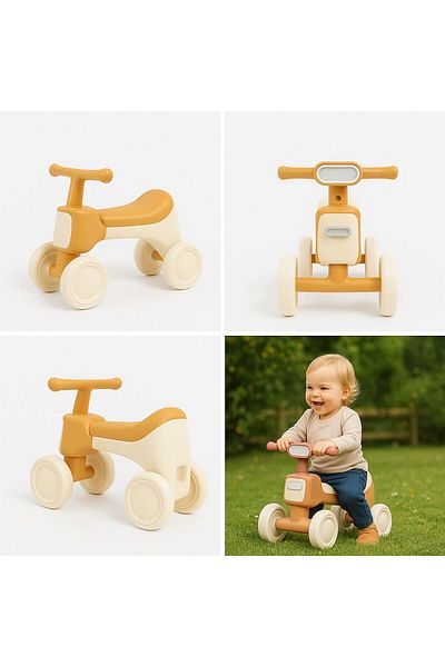 rexa Kids Balance Ride-On Bike – Educational Sliding Car & Scooter for Toddlers