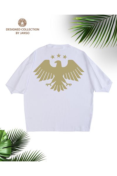 JANSO GROUP -Women's Cotton Printed Eagle Tshirt Oversize Large Size