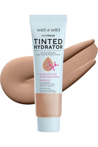 WET N WİLD Bare Focus Tinted Hydrator Matte Natural Finish, Oil-Free Tinted Face Moisturizer -Tan Medium Deep