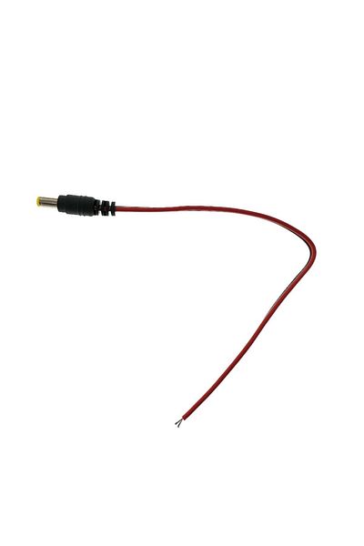 OEM Power cable with 5.5x2.5 male plug, 23 cm