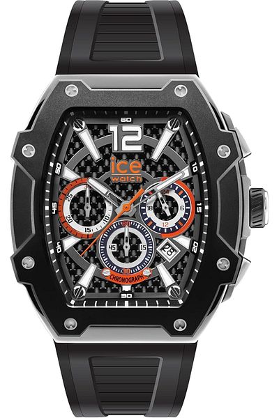 Ice Watch Ice-Watch - ICE Boliday Steel - Black Men's Watch with Silicone Strap (Large)