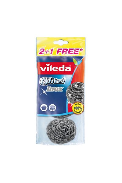Vileda Vileda stainless steel spiral dish sponge, 2 pcs.