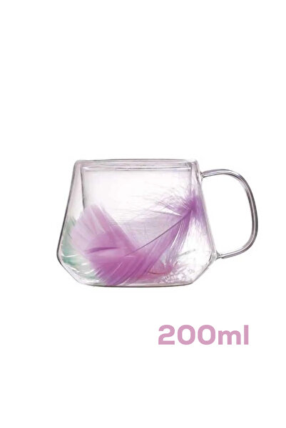 Perotti 16798 Double Feather Double Wall Mug 2 Pieces 200 ml