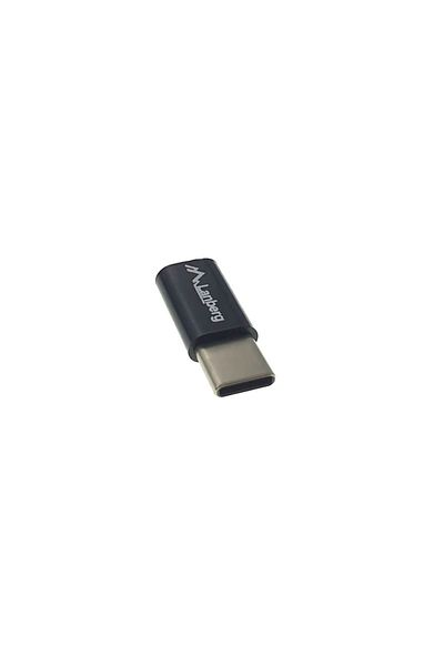 Lanberg Adaptor, Lanberg, USB C(tata)/microUSBmama 2.0, negru