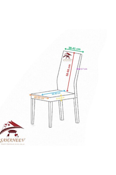 Sahaneev Mikro Kumaş Sandalye Kılıfı (6 ADET)