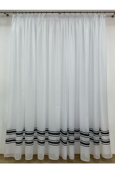 Liz Line Curtain with drapery, various sizes and colors, from the "Crystalline" collection by Liz Line
