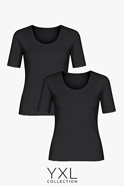 YXL COLLECTION Γυναικεία Μπλουζάκια Βασικής Βαμβακερής Βαμβακερής Μπλούζας Μα...