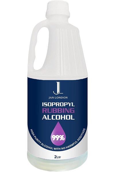 JAN LONDON Isopropyl Rubbing Alcohol 99.9% 2L | High-Purity Multipurpose Cleaner for Home, First-Aid & More