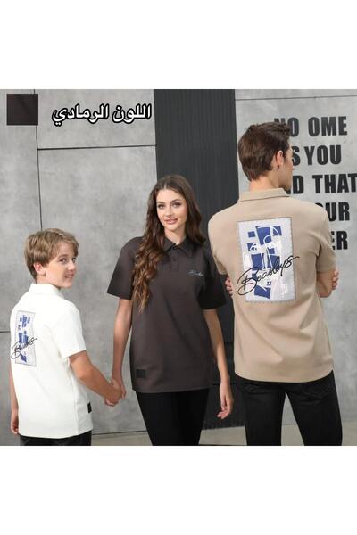 ALANAQA تيشرت ولادي بولو للجنسين من عمر 5 - 16 سنة