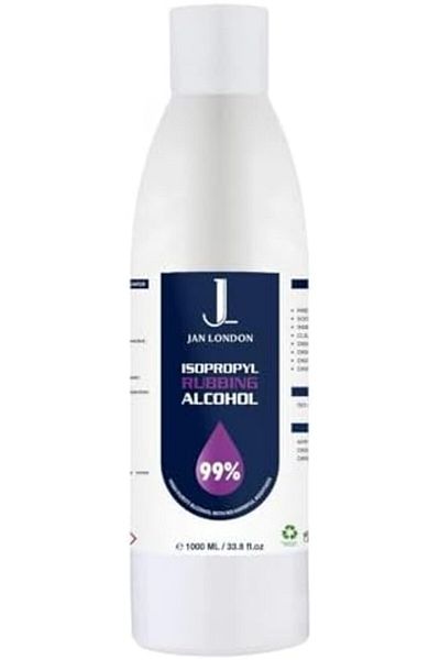 JAN LONDON Isopropyl Rubbing Alcohol 99.9% 1L | High-Purity Multipurpose Cleaner for Home, First-Aid & More