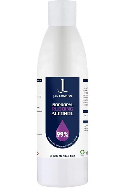 JAN LONDON Isopropyl Rubbing Alcohol 99.9% 1L | High-Purity Multipurpose Cleaner for Home, First-Aid & More