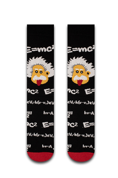 Neşeli Çoraplar Albert Einstein Renkli Unisex Çorap