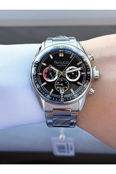 Ferrucci Men's Functions Active Metal Cord Wrist Watch