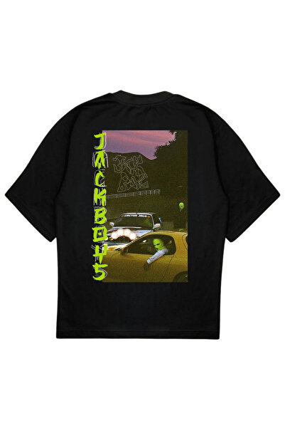 SVART WEAR Μπλουζάκι JACKBOYS oversized ΜΑΥΡΟ