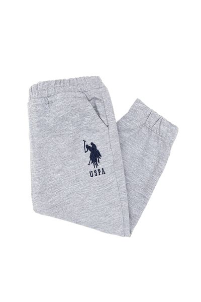 U.S. Polo Assn. Boy's Gray Melange Sweatpants 50306265-Vr086