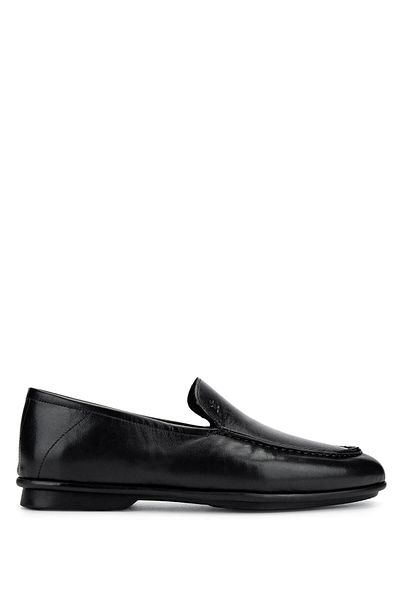 Tamer Tanca Men's Genuine Leather Black Loafer Shoes