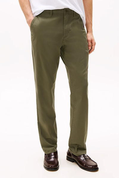 Tommy Hilfiger Erkek Chino Denton 1985 Pima Cotton Pantolon - Haki