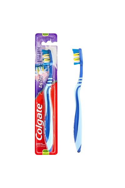 Colgate ZigZag Flexible Medium Toothbrush Assorted Colour 1 pc