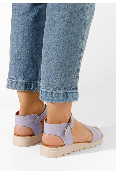 B T Shoes Sandale piele naturala Zeraha mov