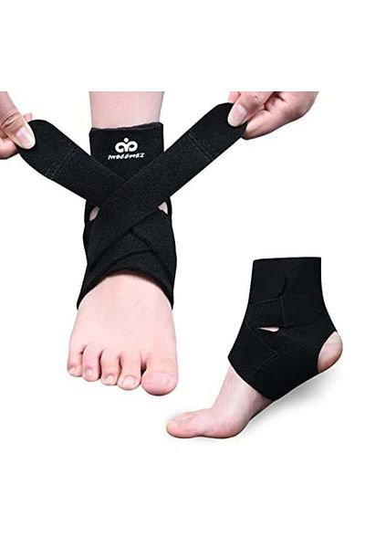 INDEEMAX ankle bandage, neoprene, black, size L/XL