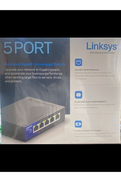 Linksys LGS105 5-Port Gigabit Unmanaged Business Switch